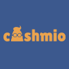 Cashmio Casino logo in bronze with character forming part of text